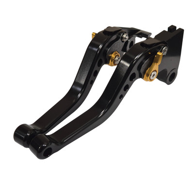 Kurze schwarz gold Kupplungs- & Bremshebel für Triumph Trident 660 2021-2026