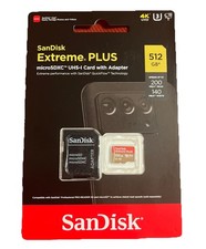 SanDisk Extreme 512GB 200MB/S Class 10 - 4K - MicroSDXC UHS-I Memory Card SEALED