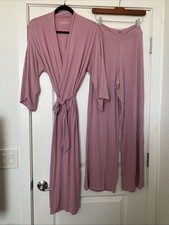 Victoria  s Secret Sosoft Modal 2 Pc Set Robe  Pants Size XS in Pink NWT