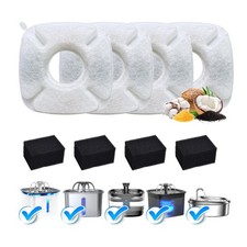 8 Pcs Cat Water Fountain Replacement Filters-4 Pack Cat Fountain Filters with...