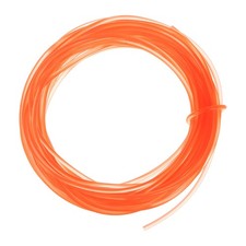 Round Belts 3mm Dia 10 Meters Length Smooth Surface PU Polyurethane, Orange