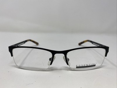Essential Eyewear EN 1151 1600 53-17-140 Black Half Rim Eyeglasses Frame D765