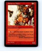 Dwarven Miner Red Uncommon Mirage MTG MP-LP VG/VG+