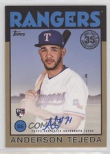 2021 Update 1986 Topps Baseball Gold 12/50 Anderson Tejeda #86A-AT Auto 3a8