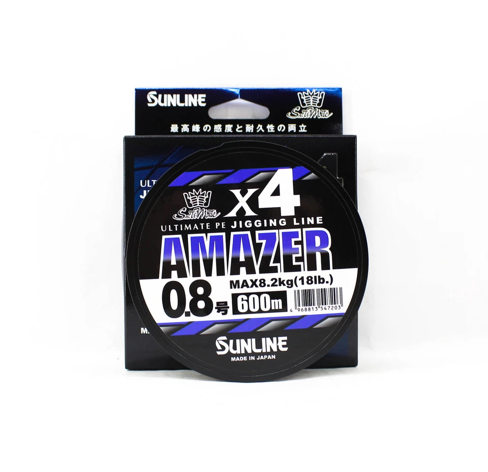 Sunline P.E Line Amazer X4 HG Jigging 600M P.E 0,8 18 lb Multi (7203) Foto 2 de 4