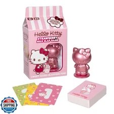 MOOSE GAMES Hello Kitty Strawberry Milk Slap Game, Includes 76 Ca