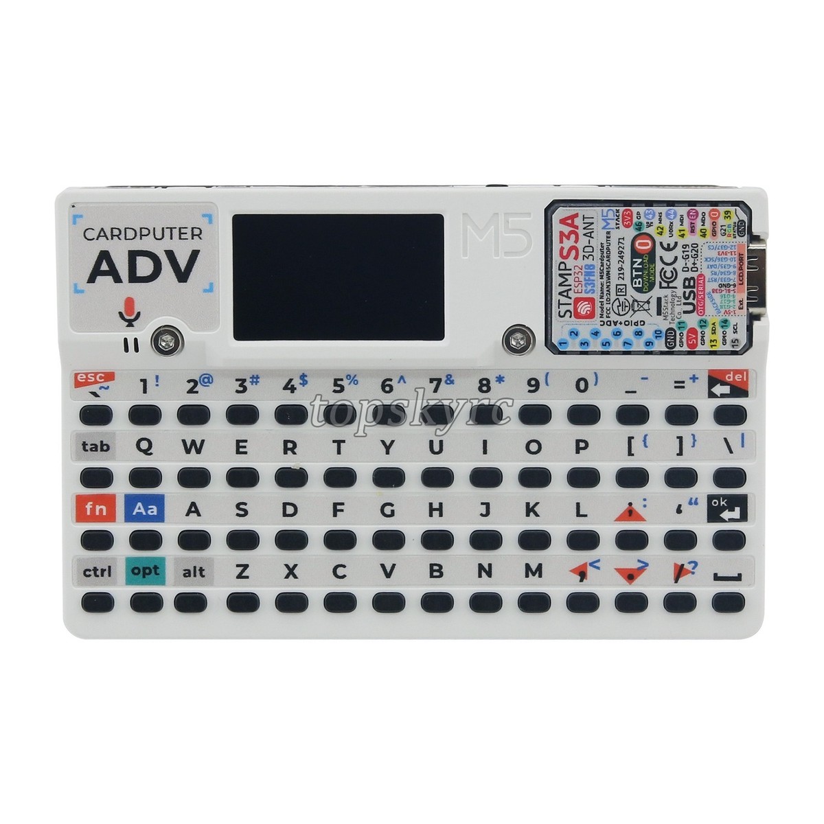 M5Stack Cardputer Adv S3A 56-Key Programmable Keyboard Card-sized