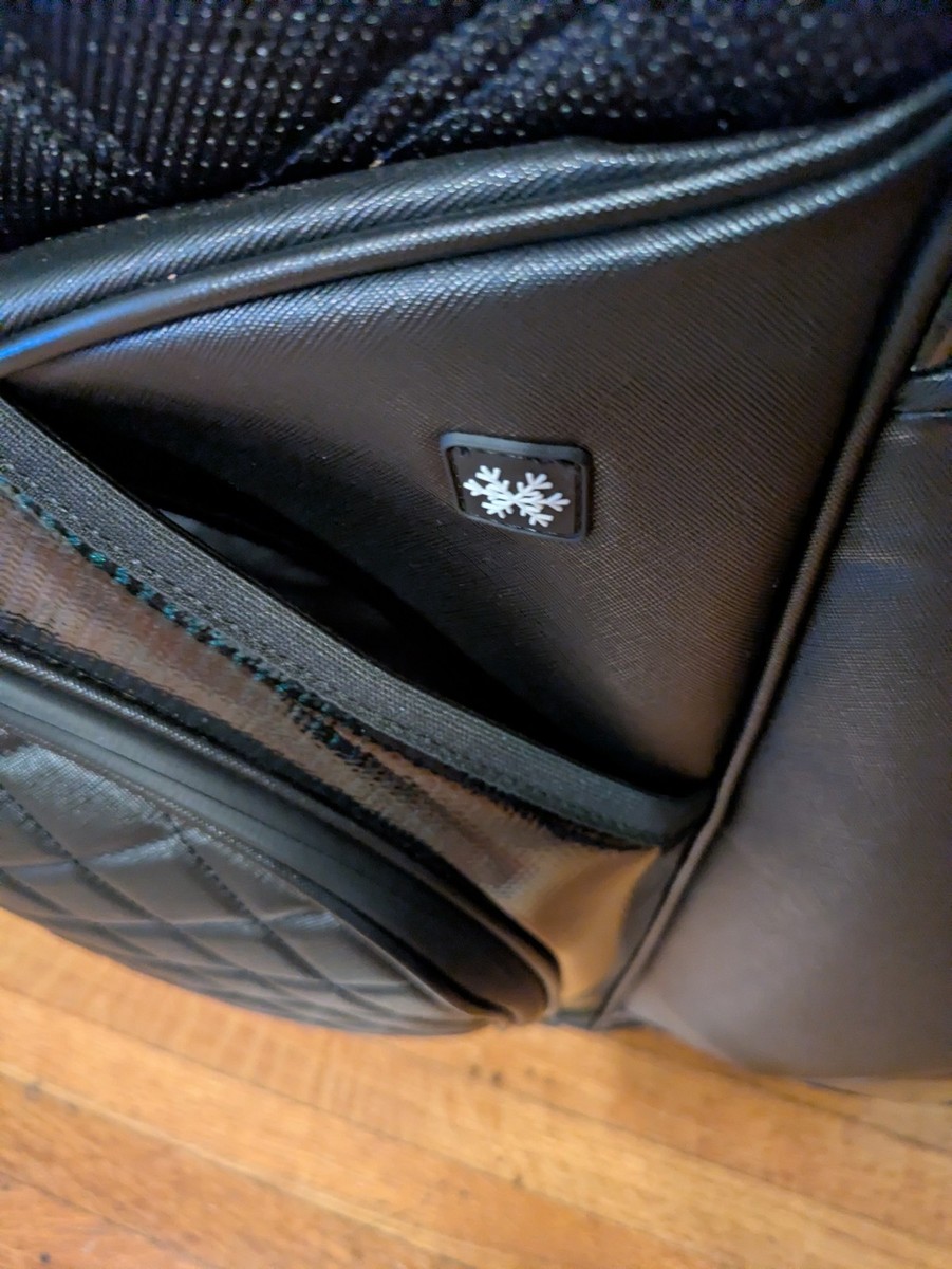 Synthetic Leather Golf Stand Bag Black Green 7-way Vessel Style | eBay