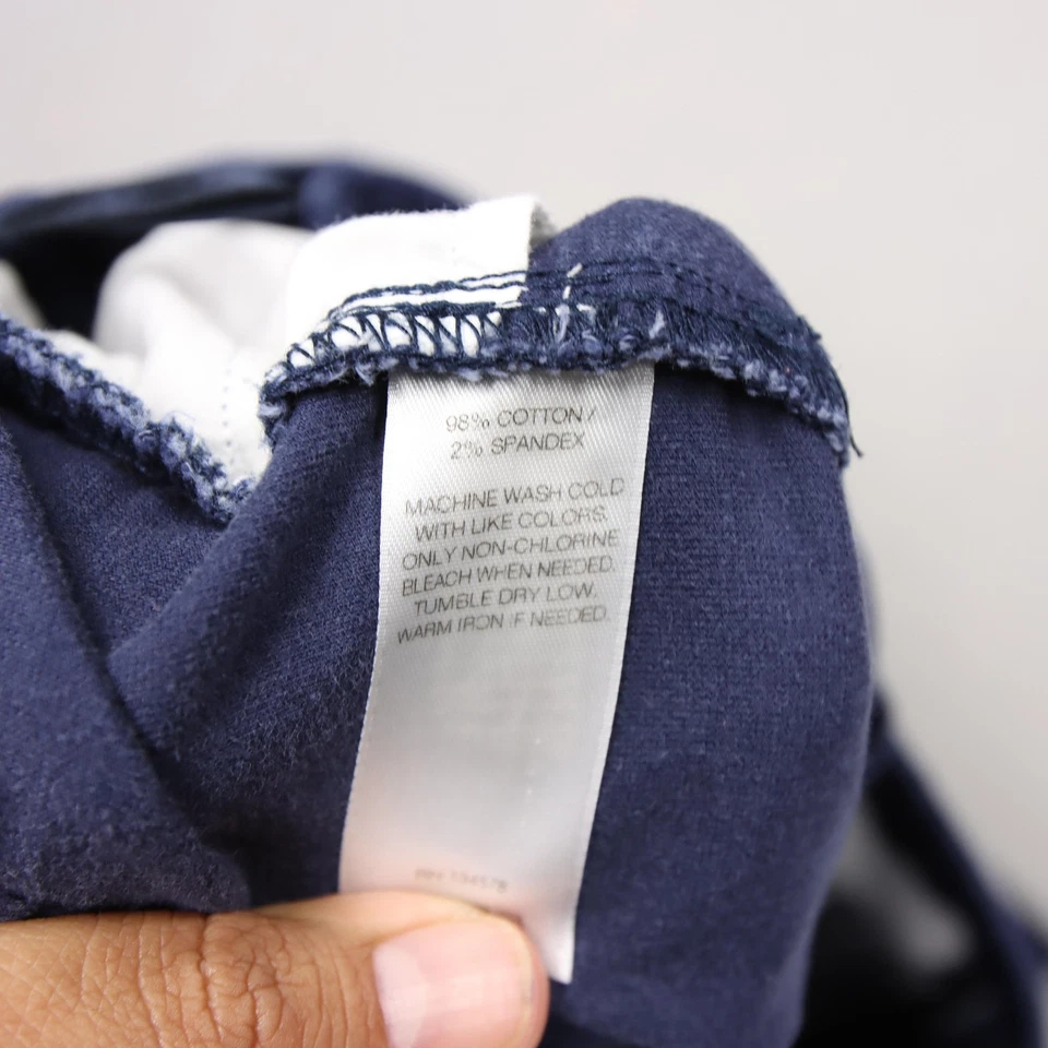 Pantalones de terciopelo Vineyard Vines para mujer talla 2 azul marino ajustados elásticos de 5 bolsillos Jean Foto 3 de 4