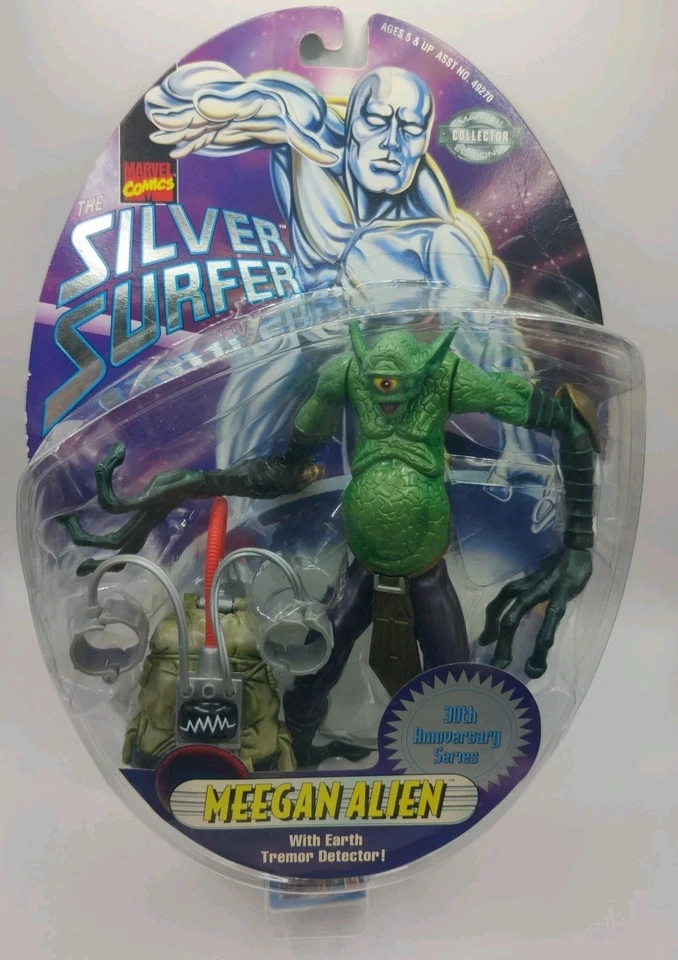 Figura de acción Marvel Comics Meegan Alien Toy Biz 1997 30 aniversario de colección nueva de colección Foto 2 de 4