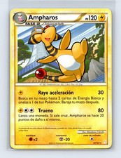 ~ESP~ SPANISH Ampharos 14 RARE HGSS HeartGold Soulsilver Pokemon Card (z1)