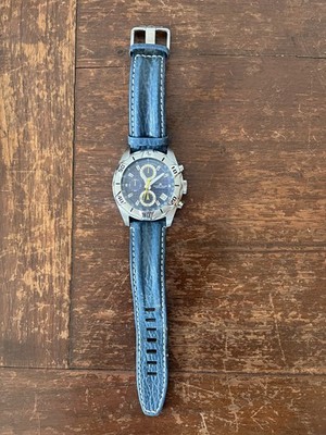 Large Mens Jacques Lemans Big Crown Chronograph Watch 1-1350