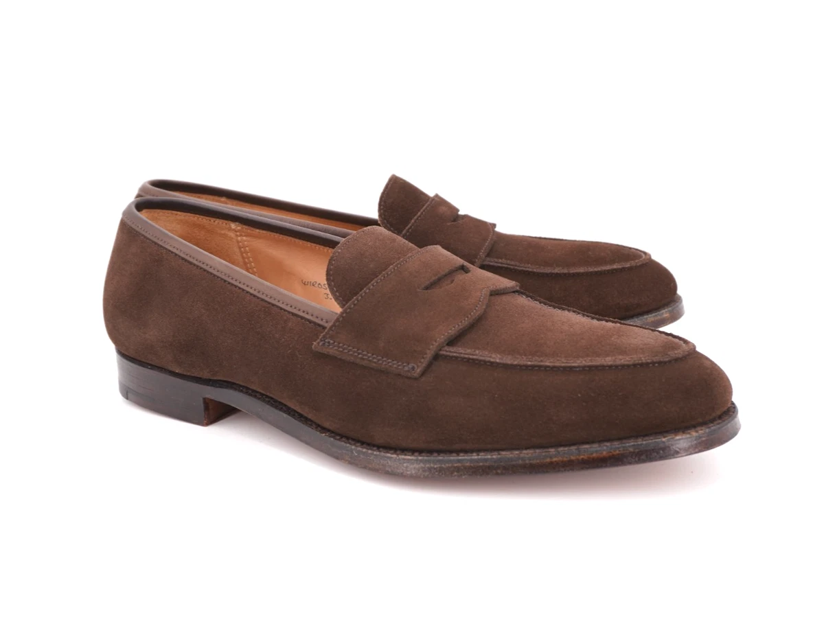 CROCKETT & JONES Made in England The Westminster in Tobacco Suede Size 9 D Men main image 3