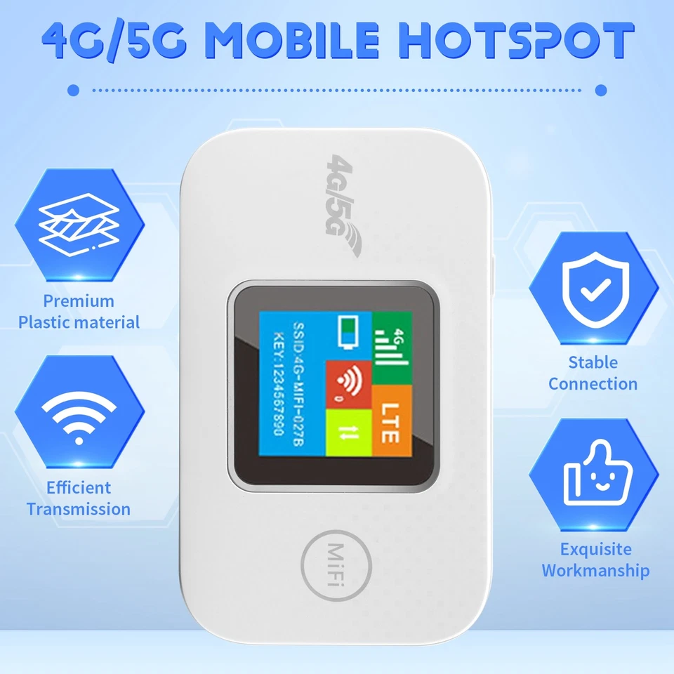 4G/5G Mobiler Hotspot WLAN Router 4G LTE Router Repeater Modem mit Sim7214 - Bild 2 von 4
