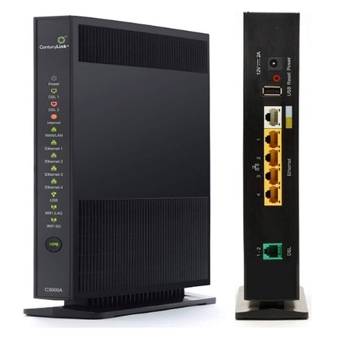 Actiontec CenturyLink C3000A DSL WiFi Modem Router with Cables