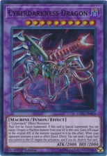 Yugioh Cyberdarkness Dragon - Super Rare - LEDU-EN024 - NM