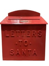 Metal 'Letters To Santa' Mailbox Red - Hearth Hand with Magnolia small damage