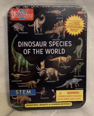 Dinosaur Species S.T.E.M. Educational & Learning Materials Magnets NEW