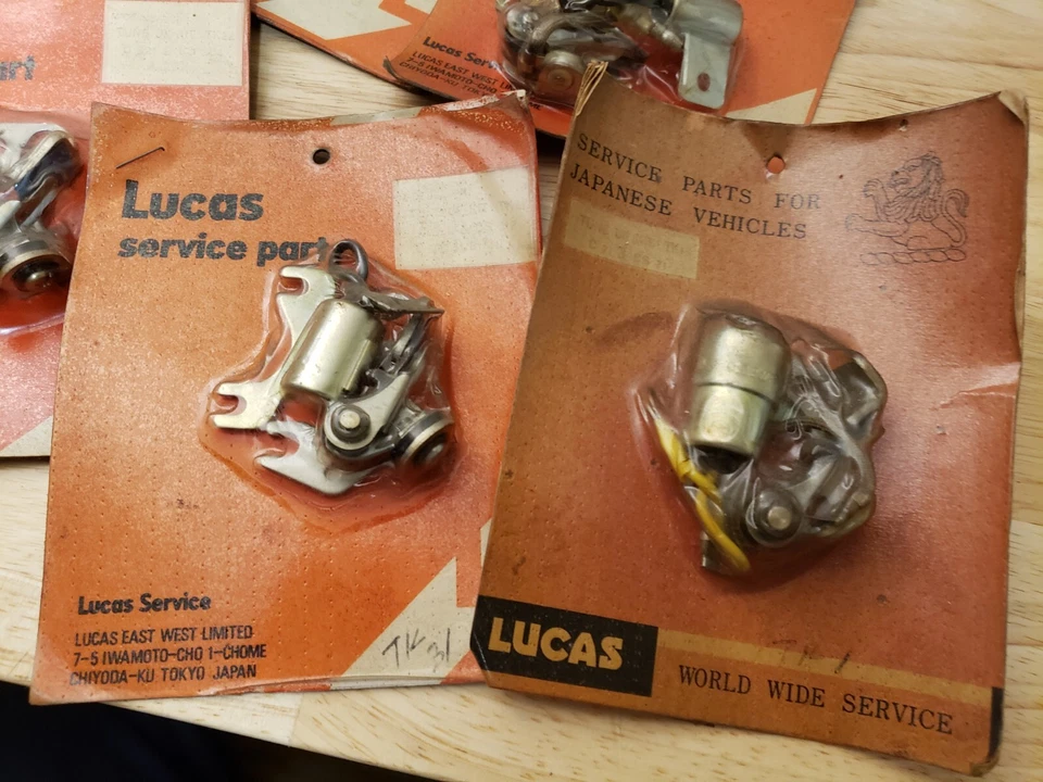 NOS Lucas Ignition Points Condenser Kit  tune up Mazda Mitsubishi Japan lot - Image 4 of 4