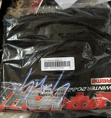 Supreme /Yohji Yamamoto ® TEKKEN ™ Tee BLACK Size XL | eBay UK