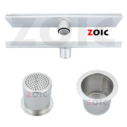 STAINLESS STEEL LINEAR FLOOR TILE INSERT BATHROOM SHOWER GRATE WATER WASTE DRAIN - Picture 26 of 57