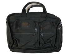 TUMI Alpha EJK Laptop Mid Size Expandable Organizer Briefcase Black MADE IN USA