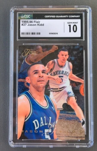 1995-96 Flair #27 Jason Kidd CGC 10 Gem Mint  2nd Year! HOF