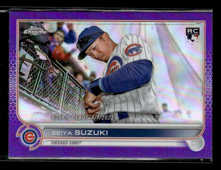 2022 Topps Chrome Update #USC144 Seiya Suzuki Rookie Debut Purple