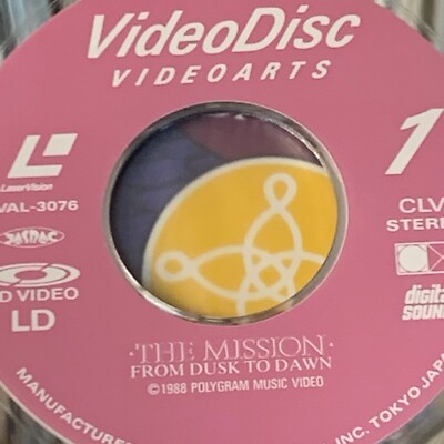 THE MISSION From Dusk To Dawn JAPAN Laser Disc LD INSERT VALP-3076