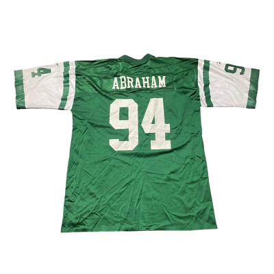 【全刺繍】Reebok NFL ジェッツ #94 エイブラハム ゲームシャツ52 John Abraham New York Jets Jersey #94 Vintage Reebok NFL Men's