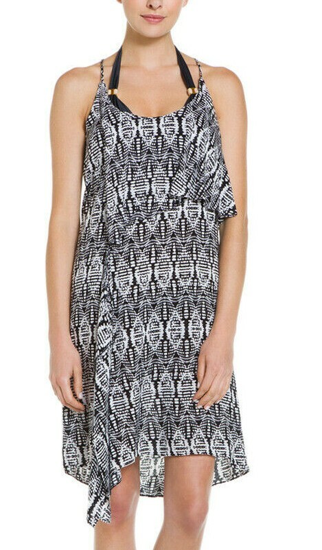 ViX Paula Hermanny Tapajos Grace Cascading Ruffle Cover Up Dress