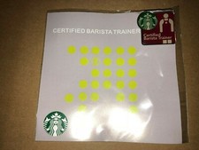 STARBUCKS Certified Barista Trainer Lapel Pin New in Package FREE SHIPPING