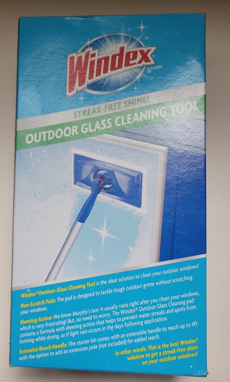 Windex Outdoor AllInOne Glass And Window Cleaner Tool Starter Kit New