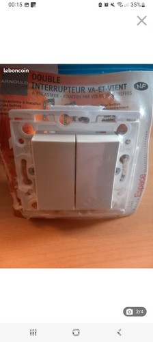 Legrand 100065 Lot de 10 interrupteurs doubles connectés Céliane With Netatmo - blanc complet