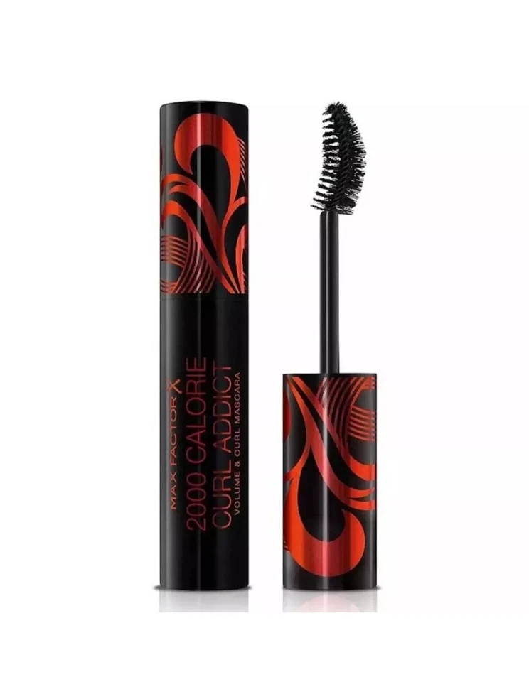 Max Factor 2000 Calorie Curl Addict Mascara Shade Black Free P&P - Image 2 of 4