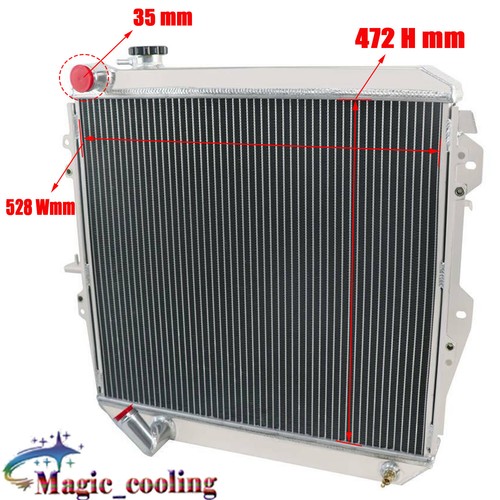 Fits 1988-1995 Hilux LN85(R) LN86(R) 2.8L Diesel MT All Aluminum 3 Rows Radiator - Picture 2 of 13