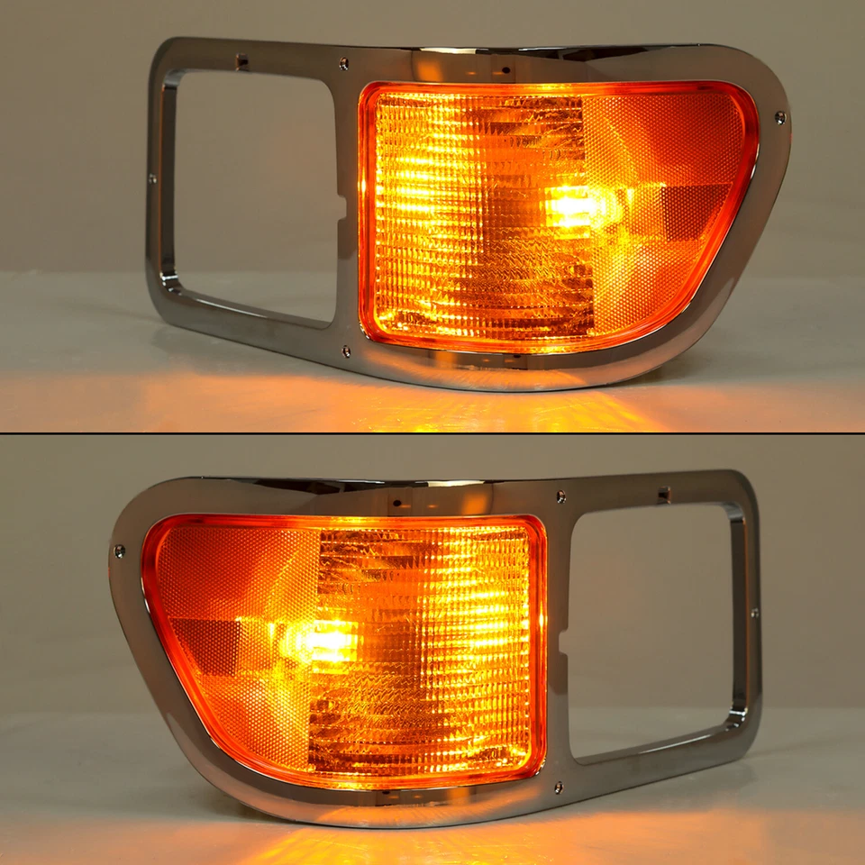 Fit 2000-2015 Ford F650 F750 F-650 -F750 Headlights Bezel Corner Light Pair - Image 4 of 4