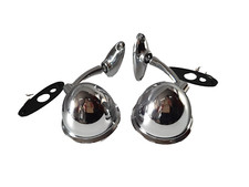 PAAR TROPFENSPIEGEL ANSCHLUSS LÖCHER KAROSSERIE FÜR OLDTIMER 