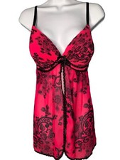 APT.9 pink black mesh/lace lingerie med