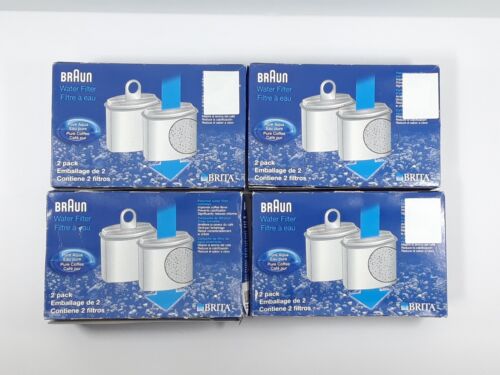 8-Pack Braun Coffee Machine Water Filter Replacement KWF2 KFT16