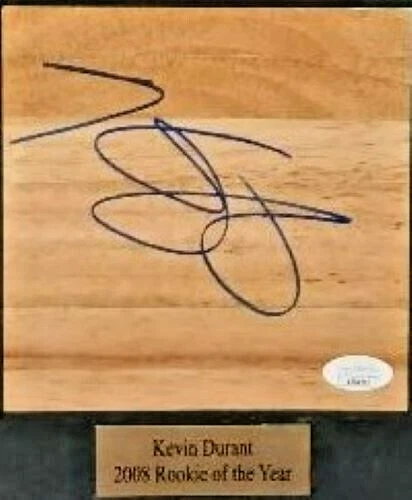 KEVIN DURANT CUSTOM FRAMED 11X20 PICTURE/AUTO FLOORBOARD JSA CERTIFIED AE94292 - Image 2 of 4