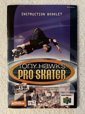 Tony Hawk's Pro Skater Nintendo 64 N64 Instruction Manual ONLY