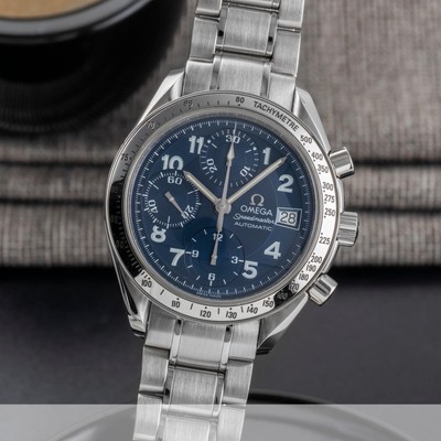 Omega Speedmaster Date Blue Dial Chronograph Automatik Ref. 3513.82.00