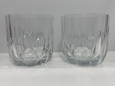 Vintage PASABAHCE Old Fashioned Topaz Glasses Cocktail Whiskey Low Ball Lot of 2