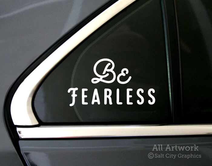 Be Fearless Laptop Decal - No Limits Vinyl Sticker - Dare to Dream, Go Get It - Image 2 of 3