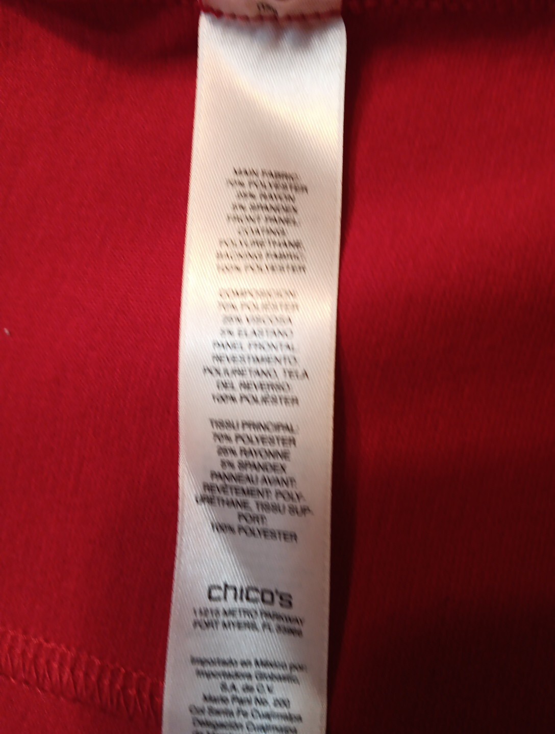 Chicos 1 Weekends Medium Performance Jacket Red P… - image 6