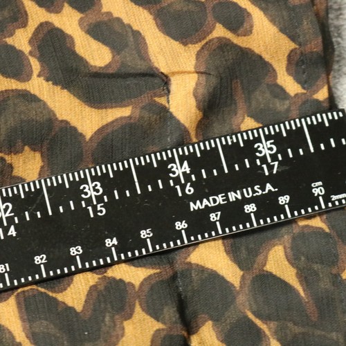 Terra & Sky Leopard Print Crinkle Chiffon Sheer Beach CoverUp Kimono Brown 0X 14 - Picture 15 of 17