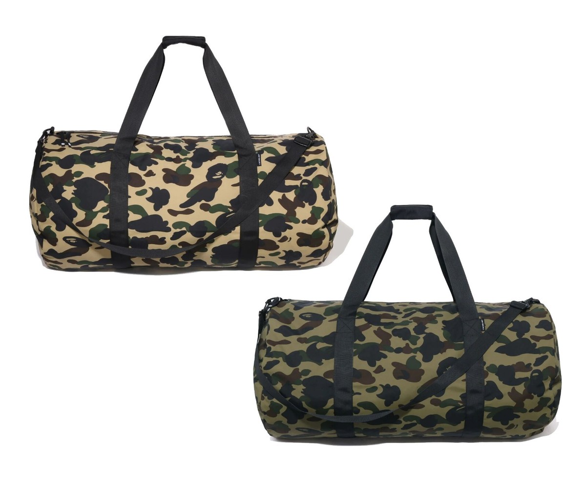 旅行かばん・小分けバッグ BAPE DUFFLE BAG A Bathing Ape Duffle Bag Hand Bag Camo Black 2022 Spring