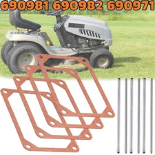 For Briggs & Stratton Push Rod Set & Valve Cover Gasket 690981 690982 690971