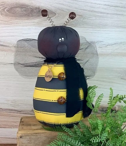 Honey & Me Bumble the Bee Doll Primitive Summer Decor Bumblebee 8 inch